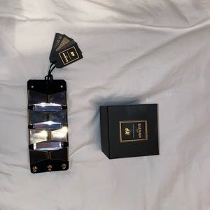 BALMAIN x H&M Black Suede Cuff Bracelet